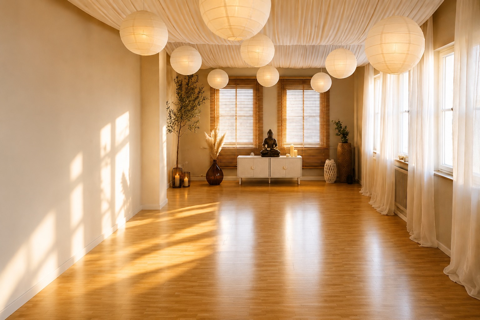 The warm, light-filled Stillwater studio space