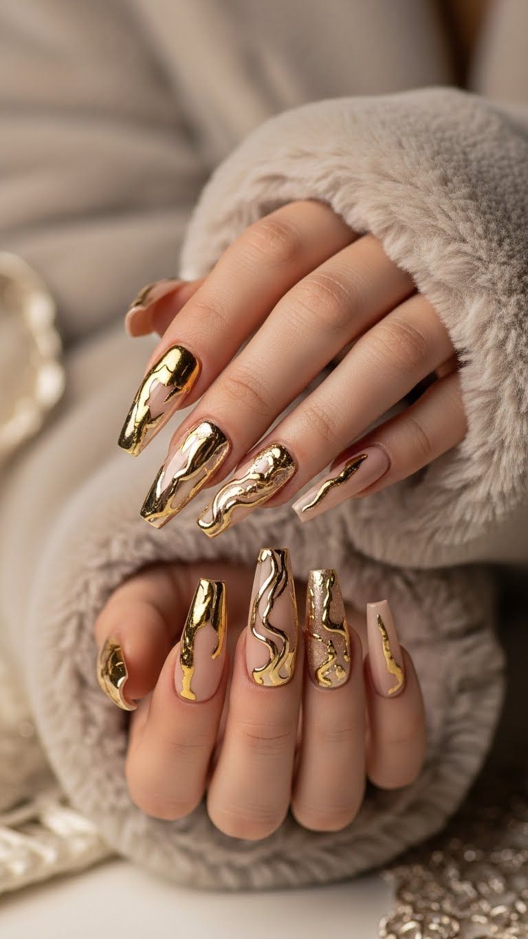 Glossy finished manicure in close-up at Velvet Nail Atelier
